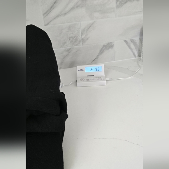 J. Crew Double Cloth by Manifaturra Italy Wool Envelope Black Coat Size 8 - Picture 15 of 16